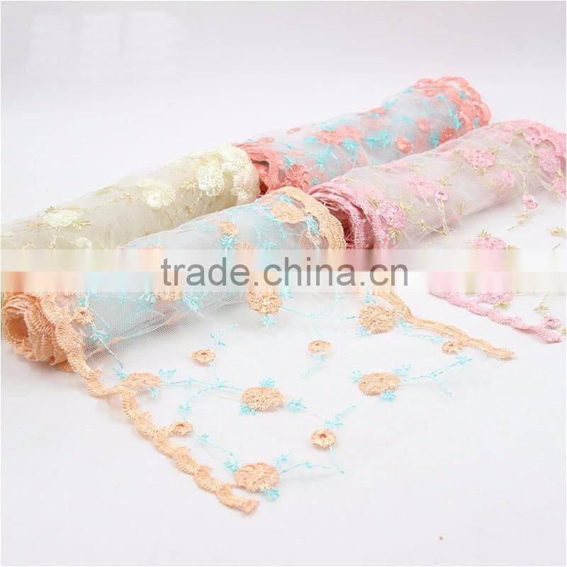 Customized fancy simple elegant noble customized pastoralism flowers DIY decoration lace roll