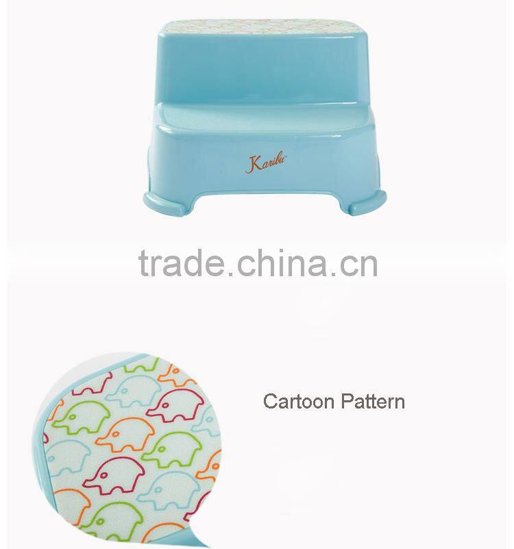 PM 3312 2016 China Wholesale En71 Kids Plastic Baby Double Step Stool