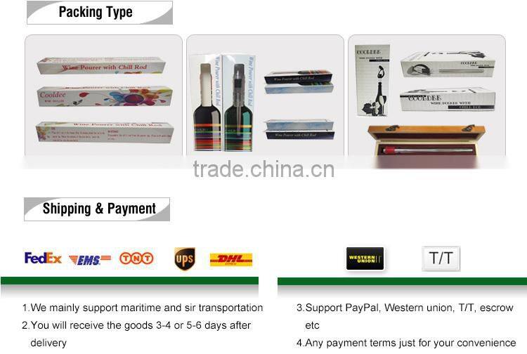 beer chiller stick,wine cooler stick,ice beer bottle cooler stick