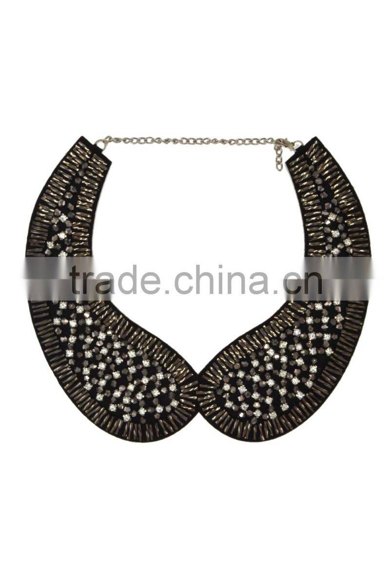 Rhinestoned Statement Collar Necklace