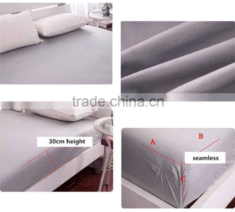 Cool 100% BambooFitted Sheet Seamless Elastic Rubber Bed Sheet