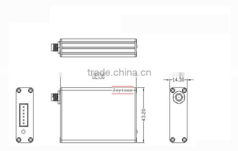 433MHz anti-dusty 2W Uart RS232 Si4432 SV6202 radio receiver and transmitter