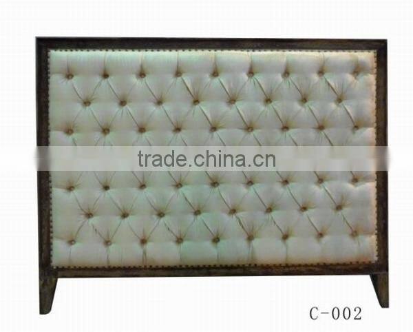 Popular French style upholstered fabric bed headboards
