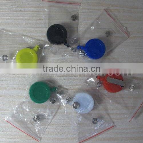 Plastic retractable badge reel,card holder