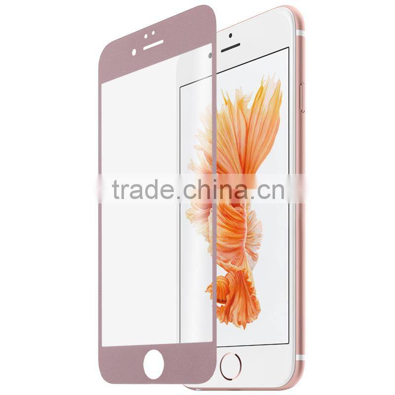 Original MOMAX Hard Full Screen Protector Tempered Glass Screen protective Film For iPhone 6/6s 4.7 inch PZAPIP6FFARB MT-4838