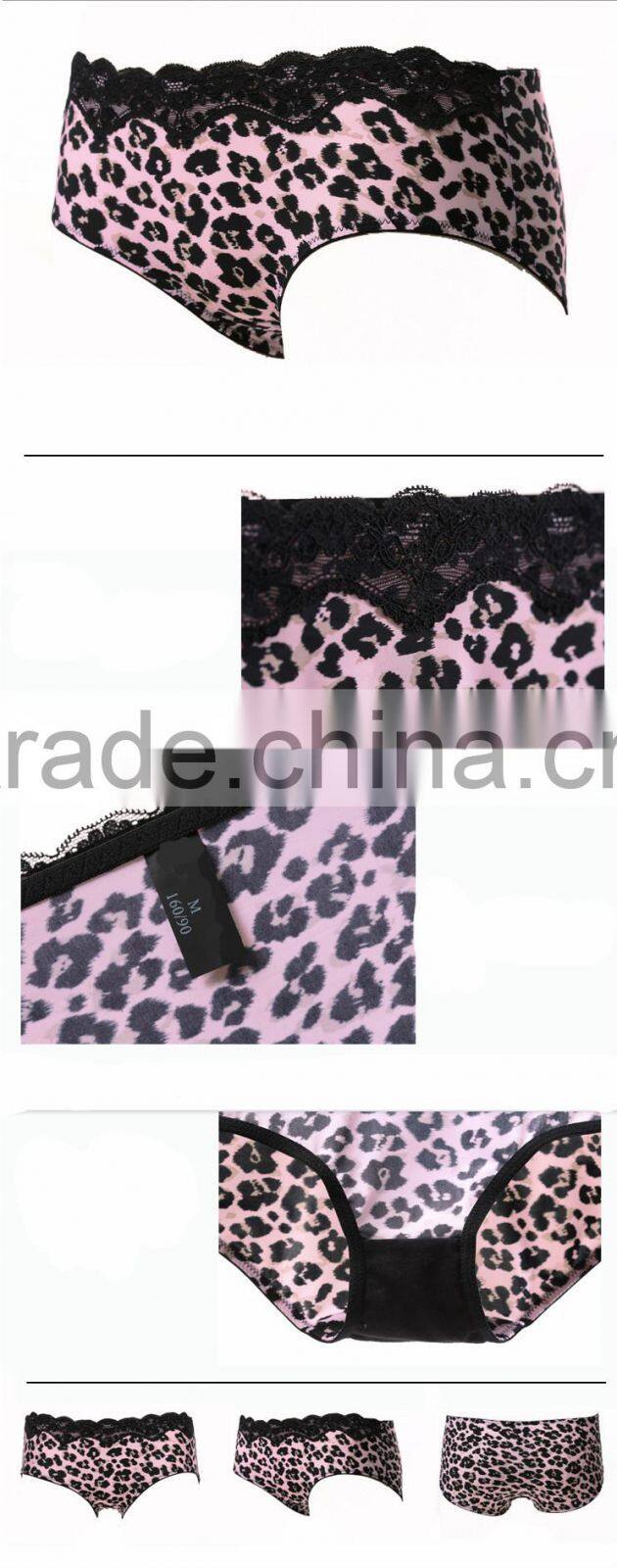 lace leopard sexy girl brief penis underwear ladies low waist seamless sexy woman underwear