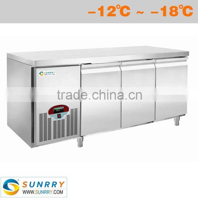 Undercounter Stanless Steel Butterfly Refrigerator 480L Three Doors (SY-RT480AF SUNRRY)
