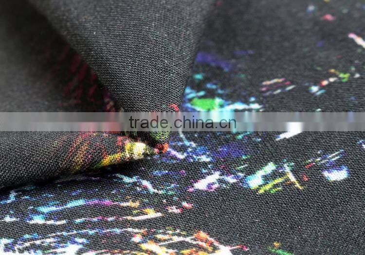 digital printed clothing textile china factory wholesale viscose voile fabric