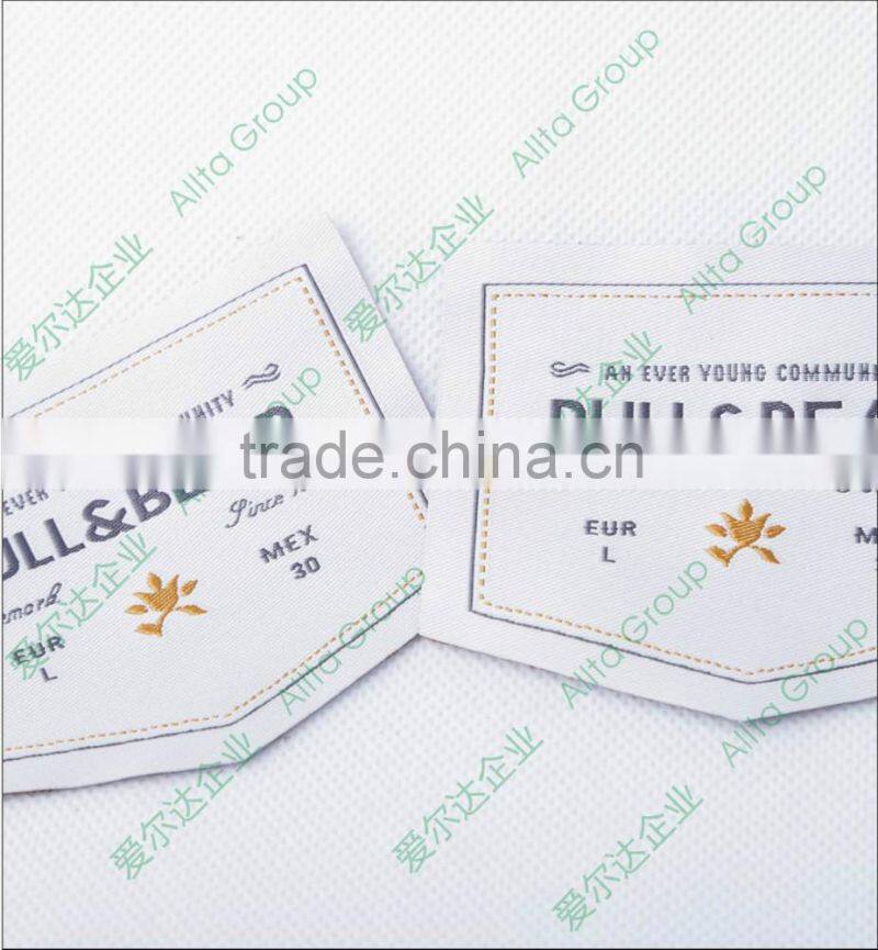Allta Group professional customize a series of garment accessories like clothing woven labels, jeans patches and hang tags