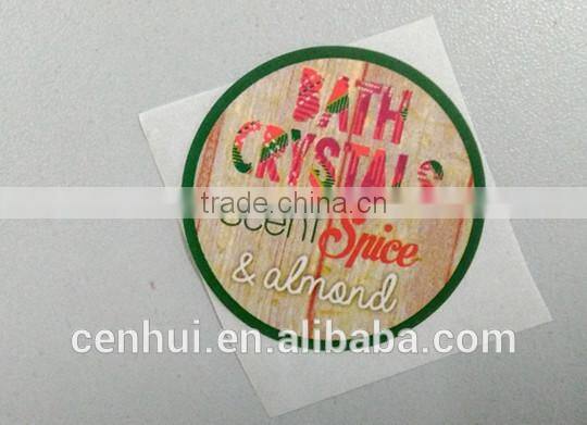custom round-style gold sticker