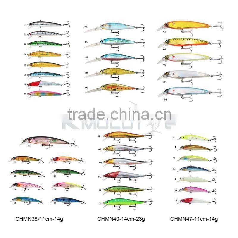 CHMN36 preminum quality minnow bait reflecting fishing lures