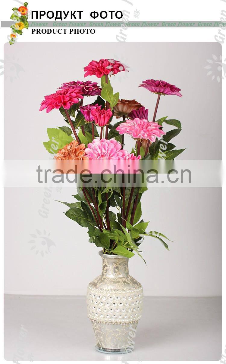 greenflower 2016 Barberton daisy Real Touch Two herbaceous peony Wedding decrations flowers