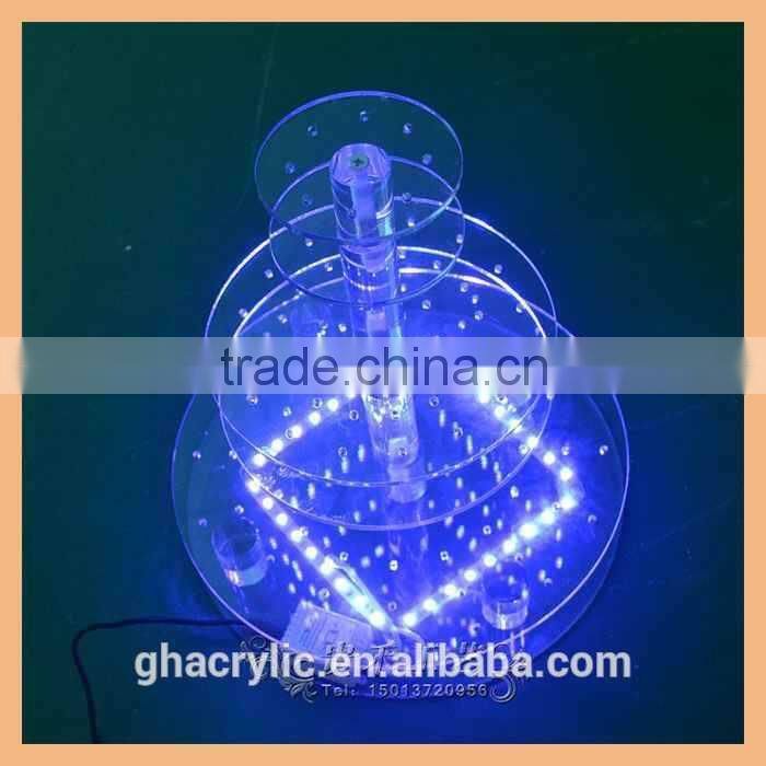 L002, Round shape Multilayer LED light lollipop dispaly rack