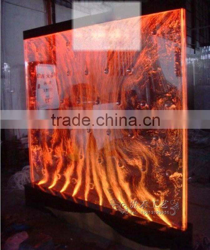 elegency wall mounted LED water bubble decoration for indoor