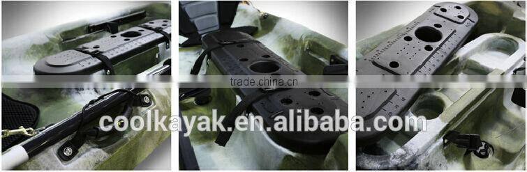 single fishing canoe kajak with rudder and pedal from cool kayak