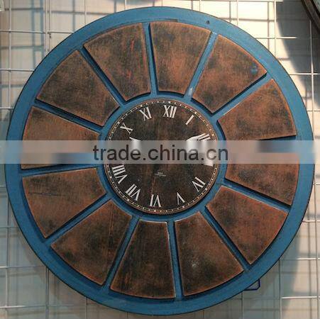 Vintage mdf wall clock small quantity for home using
