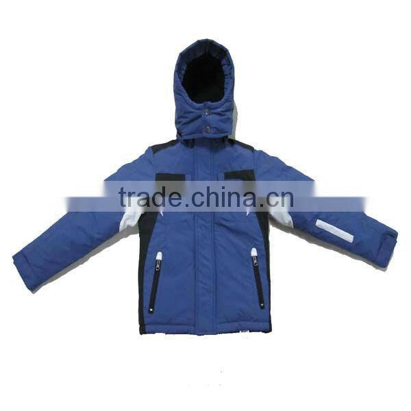 2013 New nylon taslon waterproof boys fashion blue ski suits for kids ski jackets and pants suits in ski & snow wear