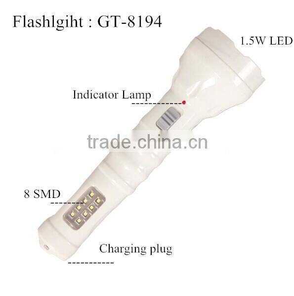 OEM power style led dimmable best torch light
