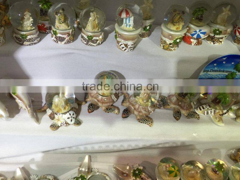 polyresin dolphin snow globe item