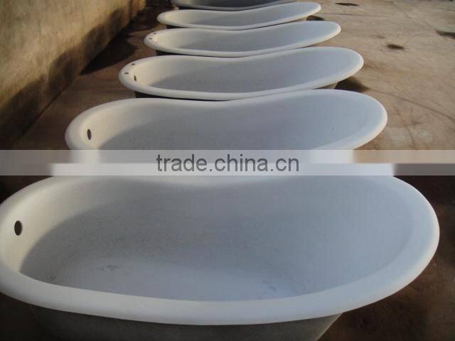1530mm freesanding cast iron bath tub with lion clawfoot