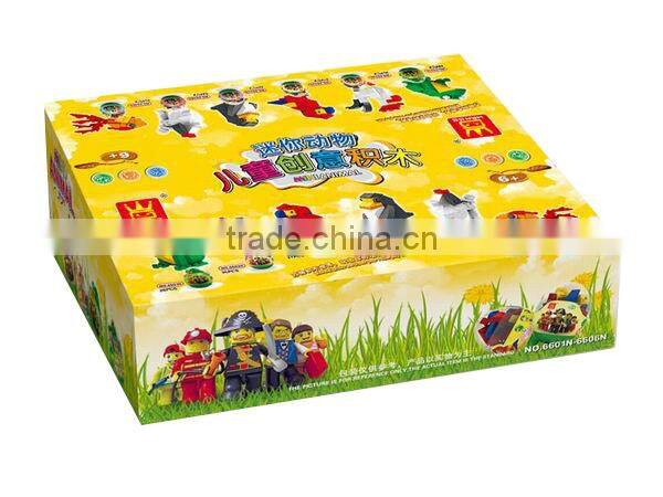 DIY Building Block,6 designs animals set,mini animal block