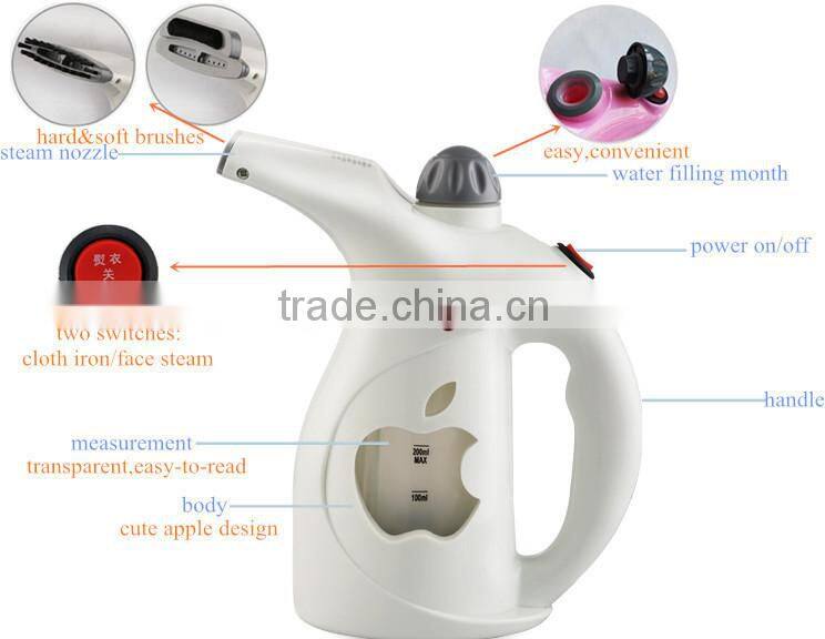 mini handhold household hanging clothes steam brush iron machine for shirt