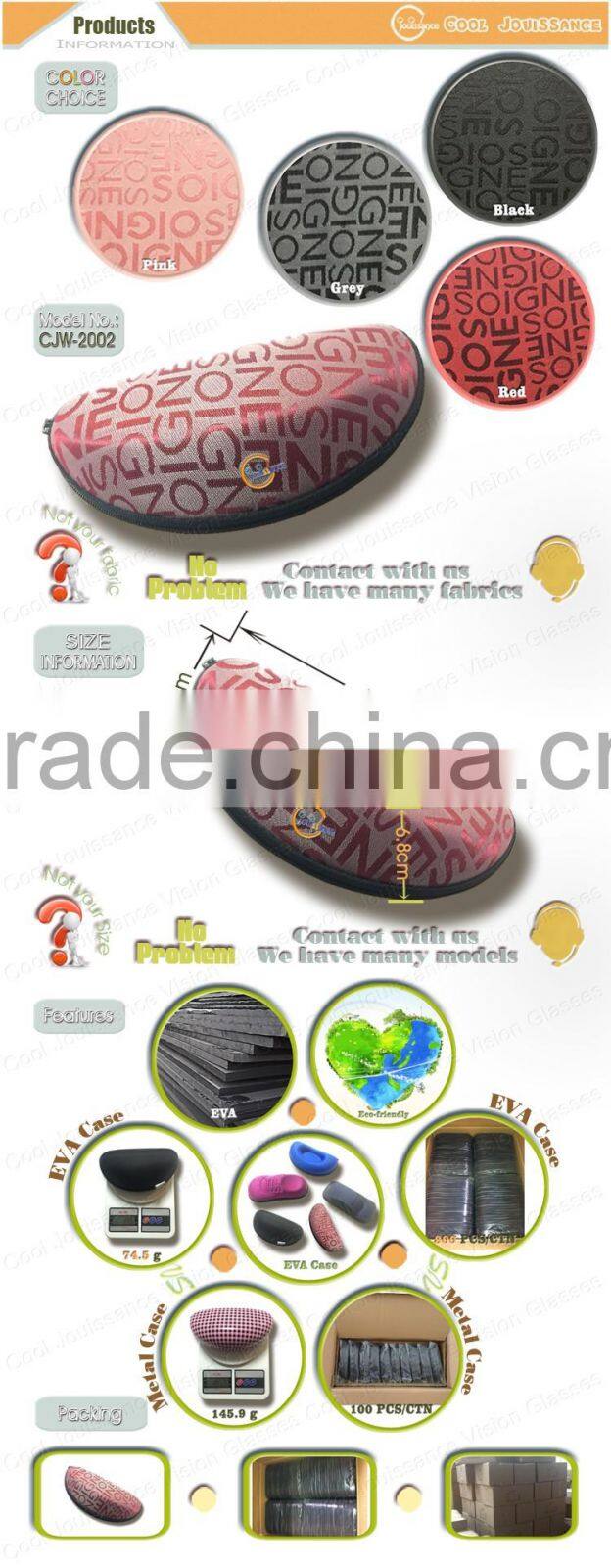 China manufacturer best new design black matt EVA plastic glasses