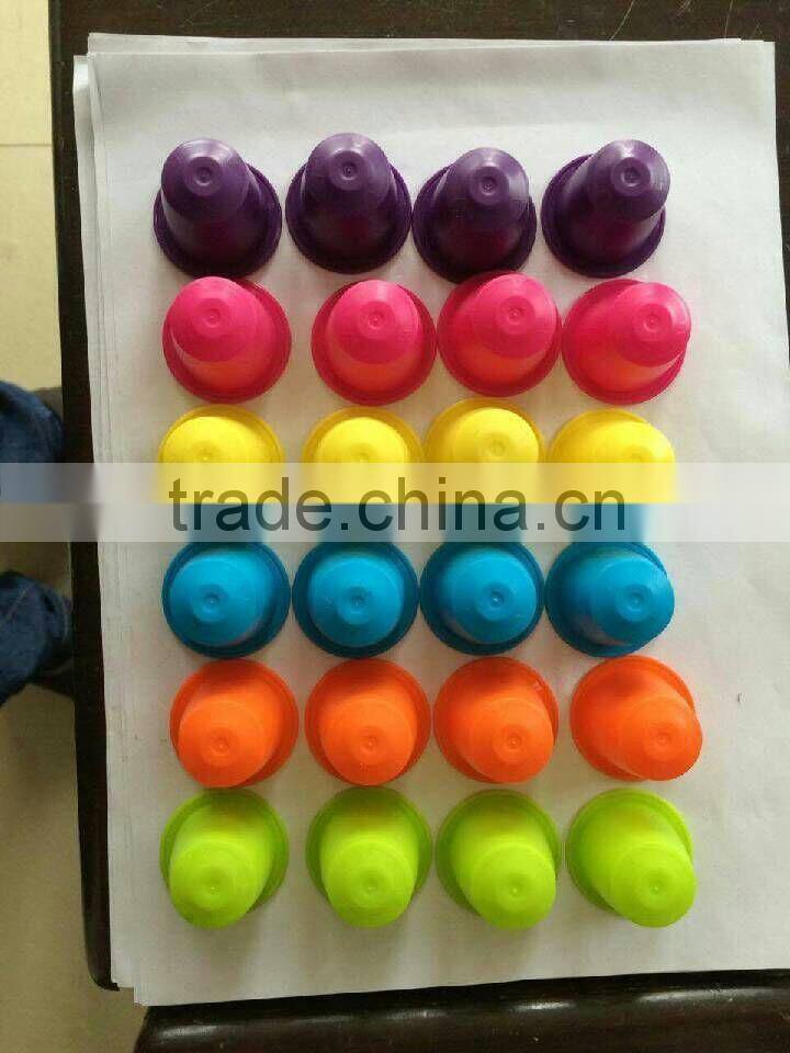 nespresso coffee capsule in several colors