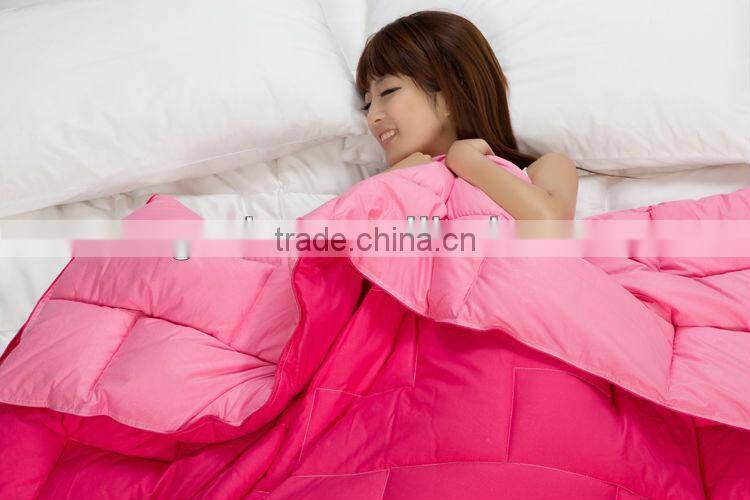 2015 Peach Colored Goose Feather Down Comforter Sets