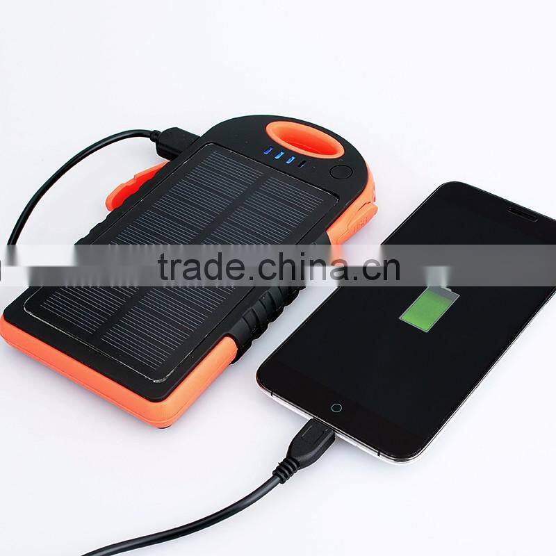 Mobile phone portable outdo0r solar charger power bank 10000mAh