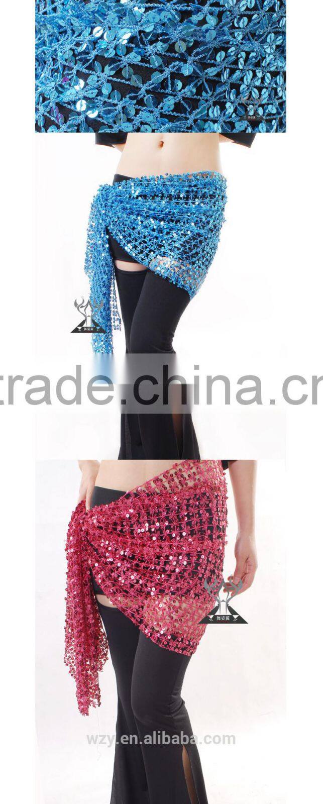 belly dancing clothing Lady purple sexy velvet belly dance hip scarf