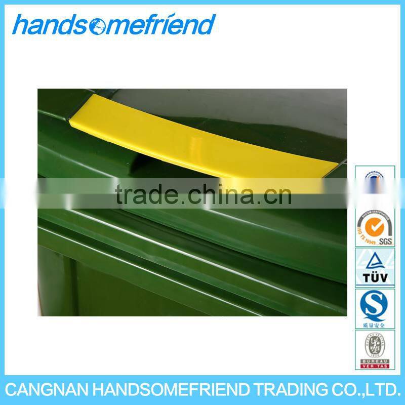 240 liters Plastic dustbin with wheels waste bin,plastic garbage can,large dustbin