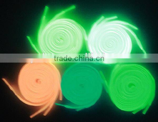 2016 Hangzhou YO YO Fluorescent shoe laces Glow shoe laces el Shoe Laces With MOQ 50 Pairs