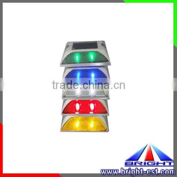 0.3WP 3.87V/100mA LED Solar Road Stud light, 2/3pcs led solar road markers, waterproof flashing reflective led solar road stud