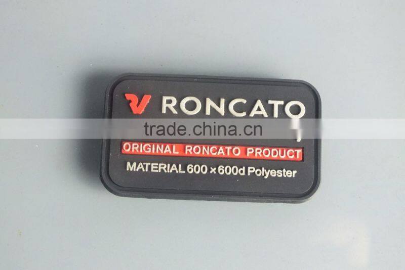 ECO-Friendly PVC Label For Garment, Soft PVC Trademark Brand, PVC Brand Label