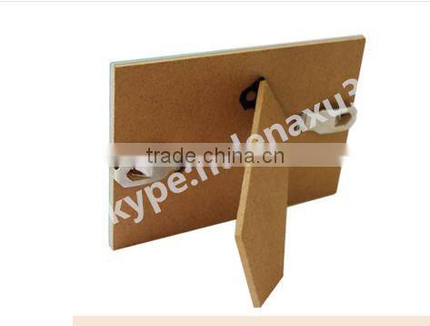 popular frameless glass clip photo frame with easel