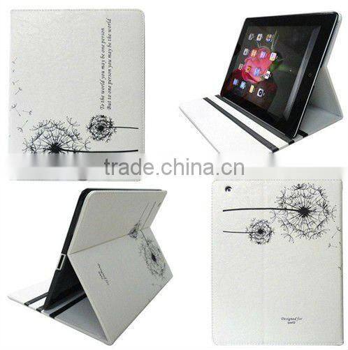 Dandelion Folio Leather Case for Ipad3