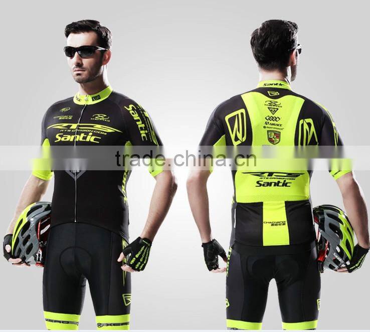 2015 Men short cycling suit in stock, team wear