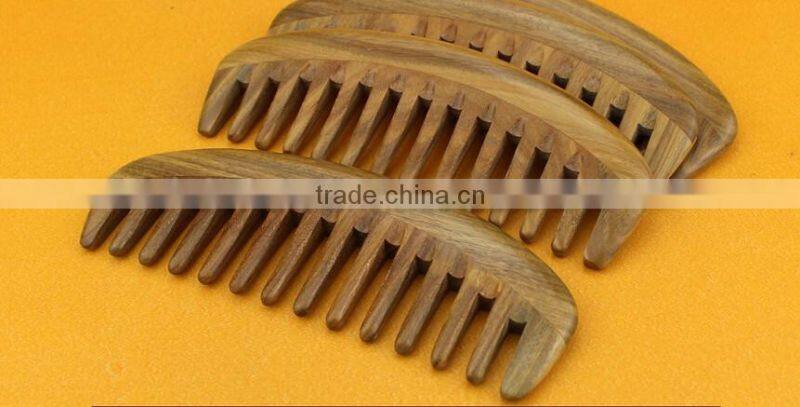 Durable Solid Wood Wide Tooth Hair Comb