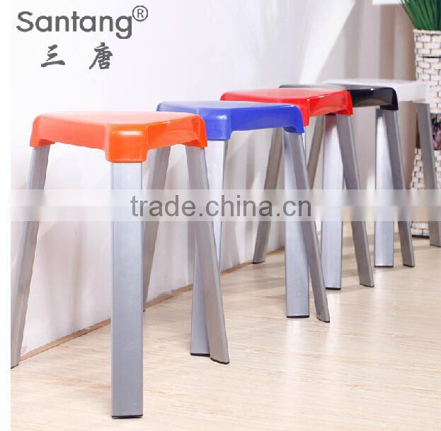 new wholesale cheap bright-colored STACKING metal stool used in promotion event 1534