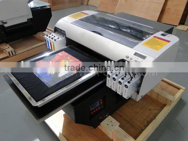 New cheap A2 size desktop DTG t-shirt printer on hot selling