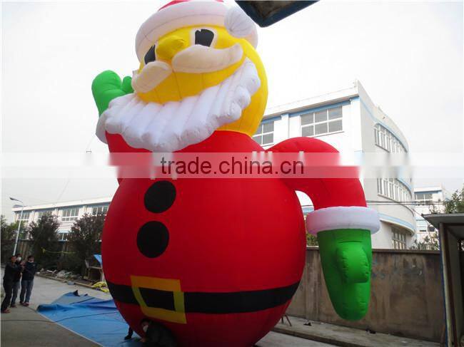 2015 high quality best-selling inflatable santa claus for christmas decoration