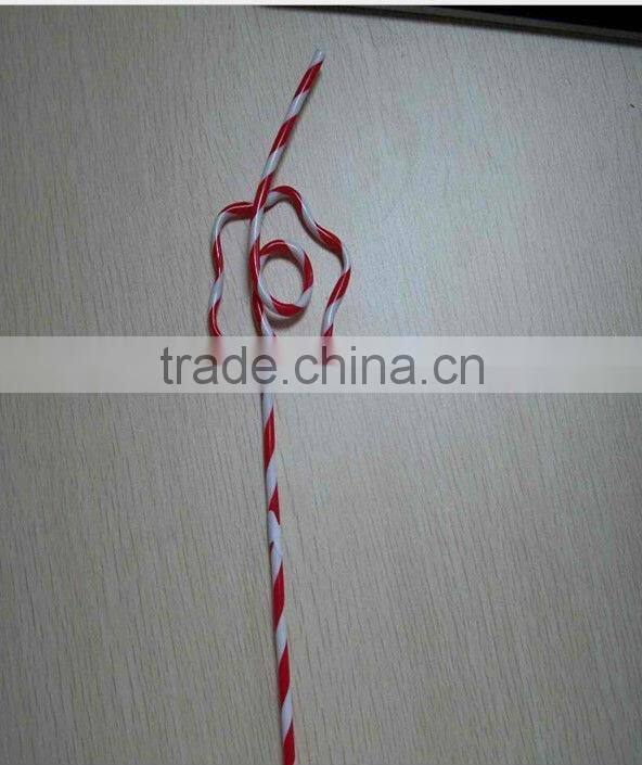 hard plastic drinking straw /double color drinking straw/plastic straw