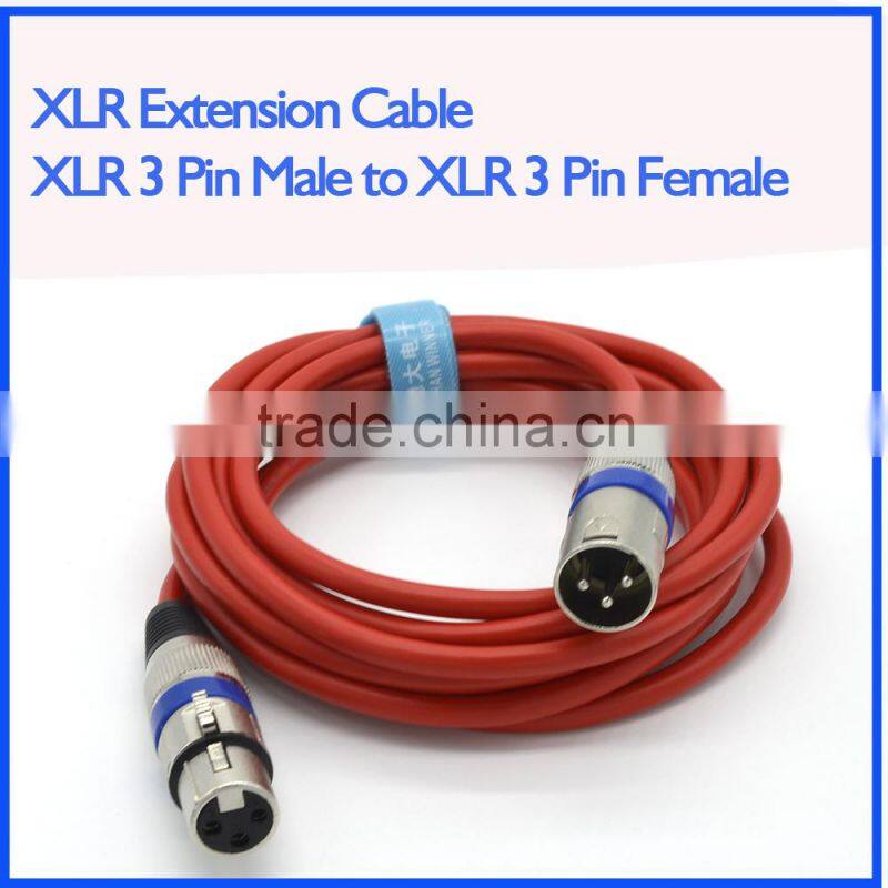 50ft Noise Free XLR Microphone Cable with New Aluminum alloy shell type connector