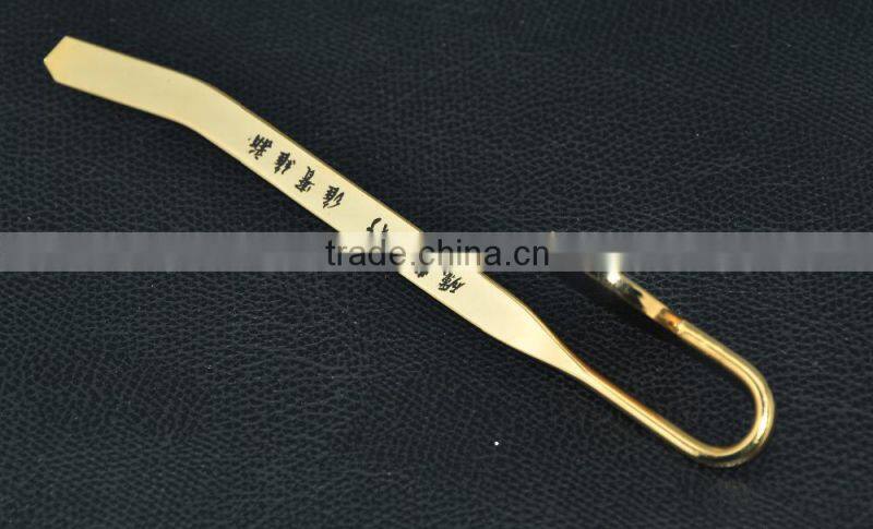 Universtiy souvenir metal bookmark laser logo bookmark and gift bookmark