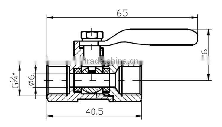 gas safety valve with forged nipple cw 617n high pressure and high quality NPT thread brass gas valve