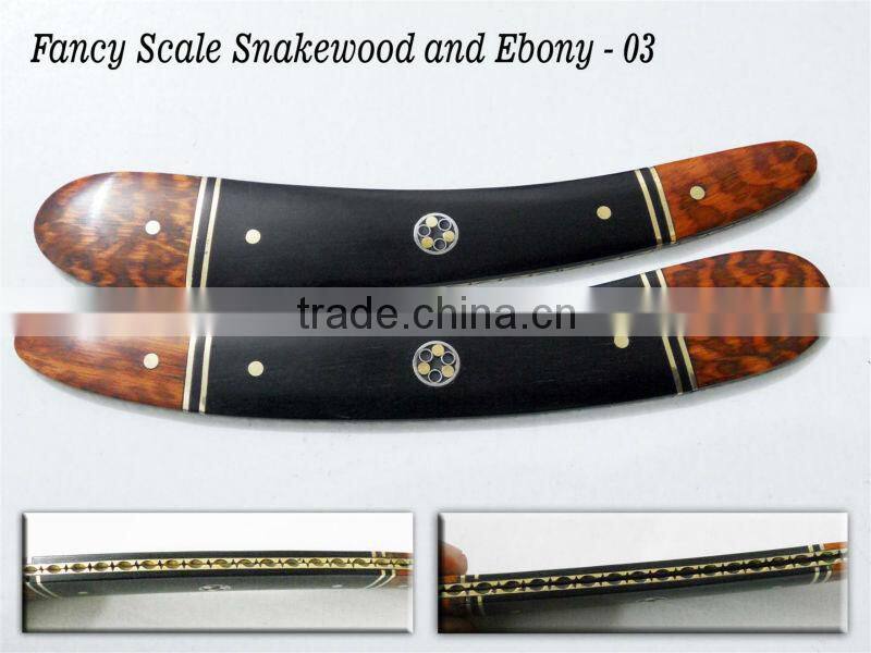 Fancy Straight Razor Scales for Restoring Vintage Blades