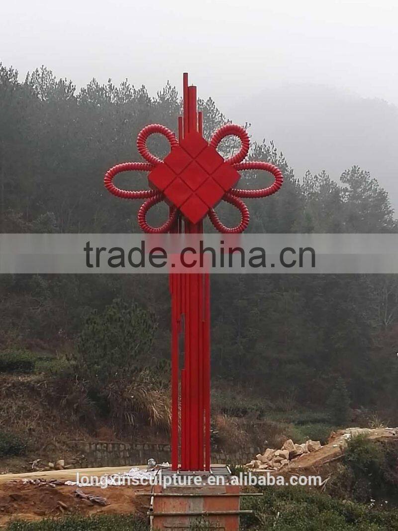 Metal Lily Garden Sculpture Stainless Steel Water Lily Flower Sculpture For Sale