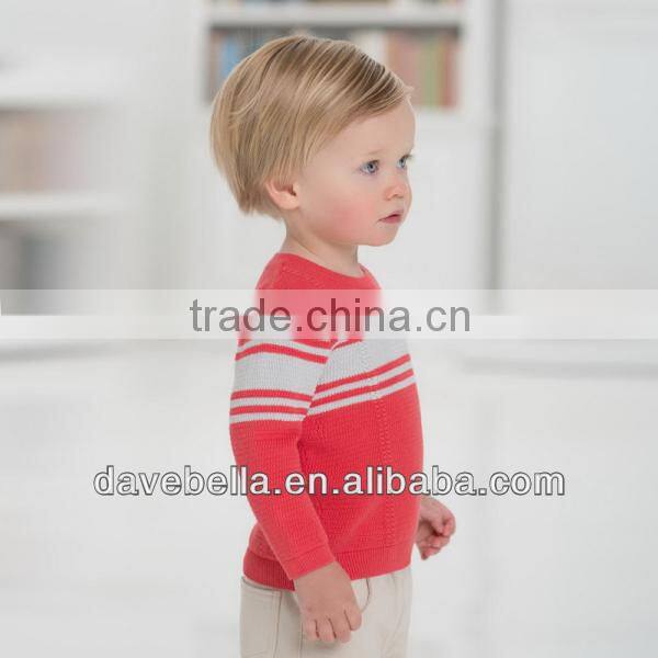 DB967 dave bella 2014spring cotton toddlers sweater infant clothes outwear baby pullover wholesale baby tops kids sweater