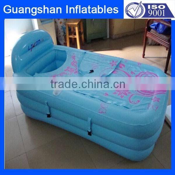 inflatable adult bath pool with back rest